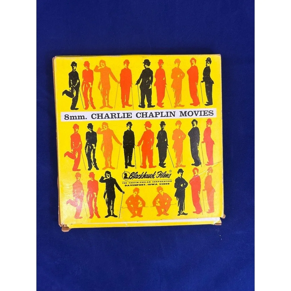 Vintage Charlie Chaplin 8mm Film Reel Blackhawk Movies Tramp Original Box